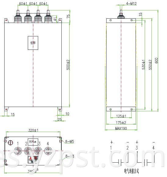 DC-Link capacitor customized 4300VDC